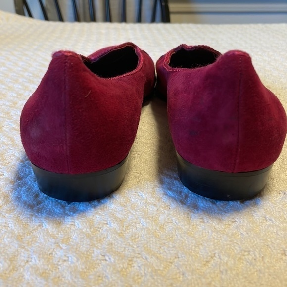vintage Susan Bennis/Warren Edwards Midinette Magenta Suede Loafer - Picture 4 of 8